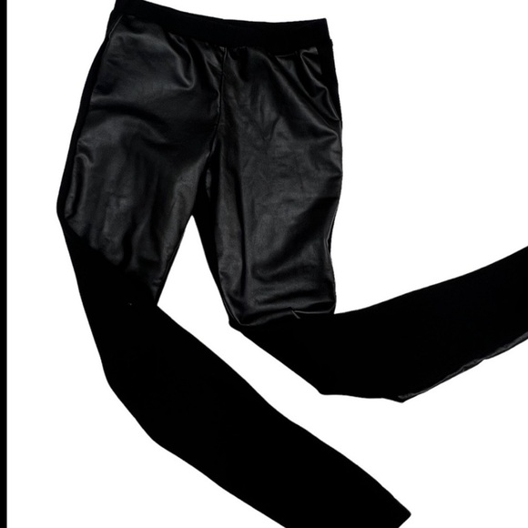 MICHAEL Kors Black Faux Leather Leggings Size XS - Picture 3 of 7